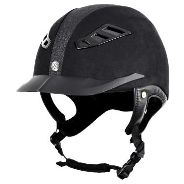 Casque Back on Track® EQ3 Lynx Microfibre/Strass Noir Casque Back on Track® EQ3 Lynx Microfibre/Strass Noir