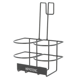 Porte-bouteilles Hippotonic à crochets Noir Porte-bouteilles Hippotonic à crochets Noir