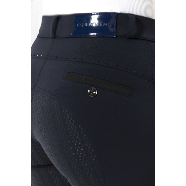 Pantalon Equithème Safir fond silicone Marine / noir Bleu Pantalon Equithème Safir fond silicone Marine / noir Bleu