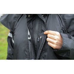 Imperméable Equithème RiderCoat Noir Imperméable Equithème RiderCoat Noir