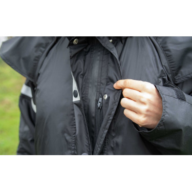 Imperméable Equithème RiderCoat Noir Imperméable Equithème RiderCoat Noir