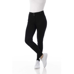 Pantalon softshell Equitheme Kitzbuhl fond silicone Noir