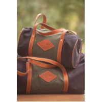 Sac Pénélope Canvas Bowl Noir / vieux rose