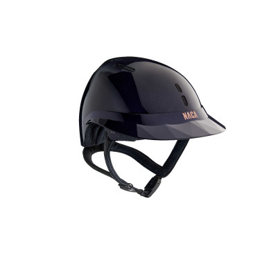 Casque d'équitation NACA Gravity S carbone Carbone bleu brillant Casque d'équitation NACA Gravity S carbone Carbone bleu brillant