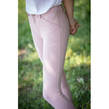 Pantalon d'équitation Élégance Pénélope Rose poudré