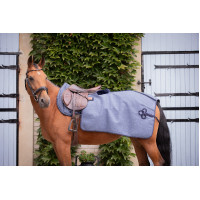 Couvre-reins Quarter Paddock Sports Wooltouch Bleu chiné Couvre-reins Quarter Paddock Sports Wooltouch Bleu chiné