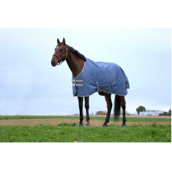 Couverture Equithème Tyrex 600D recyclée Bleu marine