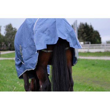 Couverture Equithème Tyrex 600D recyclée Bleu marine