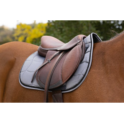 Tapis de selle Equithème Satin Gris bleu Tapis de selle Equithème Satin Gris bleu