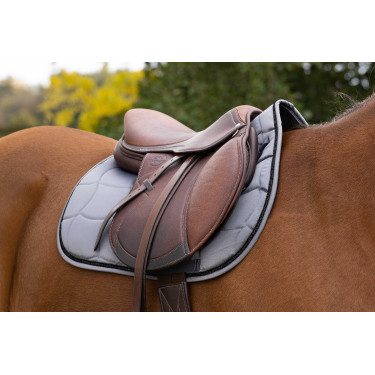 Tapis de selle Equithème Satin Gris bleu Tapis de selle Equithème Satin Gris bleu