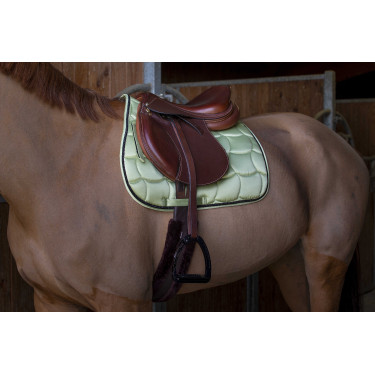 Tapis de selle Equithème Satin Vert clair Tapis de selle Equithème Satin Vert clair