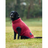 Couverture pour chien Weatherbeeta polaire ComFiTec Bleu marine / rouge
