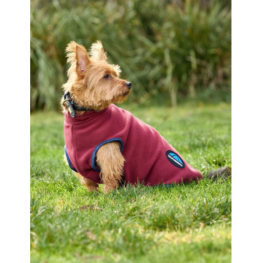 Couverture pour chien Weatherbeeta polaire ComFiTec Bordeaux / marine