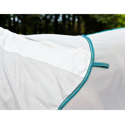 Couverture anti-mouches Weatherbeeta Combo ComFiTec Zephyr Argent / vert sarcelle / stone Couverture anti-mouches Weatherbeeta Combo ComFiTec Zephyr Argent / vert sarcelle / stone