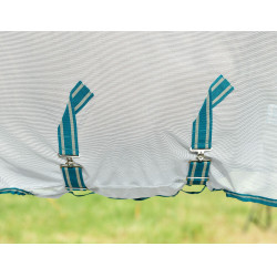 Couverture anti-mouches Weatherbeeta Combo ComFiTec Zephyr Argent / vert sarcelle / stone Couverture anti-mouches Weatherbeeta Combo ComFiTec Zephyr Argent / vert sarcelle / stone