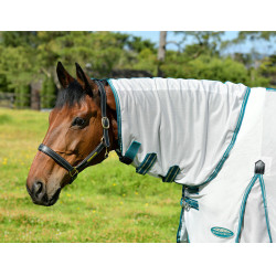 Couverture anti-mouches Weatherbeeta Combo ComFiTec Zephyr Argent / vert sarcelle / stone Couverture anti-mouches Weatherbeeta Combo ComFiTec Zephyr Argent / vert sarcelle / stone