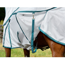 Couverture anti-mouches Weatherbeeta Combo ComFiTec Zephyr Argent / vert sarcelle / stone Couverture anti-mouches Weatherbeeta Combo ComFiTec Zephyr Argent / vert sarcelle / stone