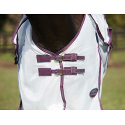 Couverture anti-mouches Combo Weatherbeeta ComFiTec Essential Blanc / marron / gris Couverture anti-mouches Combo Weatherbeeta ComFiTec Essential Blanc / marron / gris