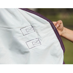 Couverture anti-mouches Combo Weatherbeeta ComFiTec Essential Blanc / marron / gris Couverture anti-mouches Combo Weatherbeeta ComFiTec Essential Blanc / marron / gris