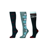 Chaussettes Dublin par 3 Chevaux vert émeraude Chaussettes Dublin par 3 Chevaux vert émeraude