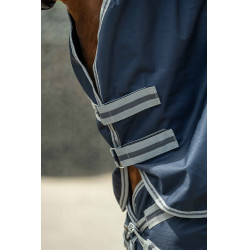Couverture d'extérieur Therma Pro HKM Cou détachable 600D Bleu foncé Couverture d'extérieur Therma Pro HKM Cou détachable 600D Bleu foncé