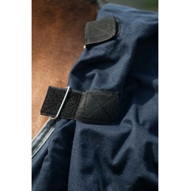 Couverture d'extérieur Therma Pro HKM Cou détachable 600D Bleu foncé Couverture d'extérieur Therma Pro HKM Cou détachable 600D Bleu foncé