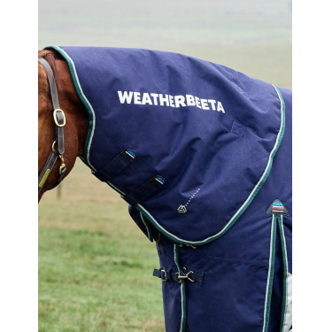 Couverture Weatherbeeta ComFiTec Dynamic Turnout 220g cou détachable Marine / vert forêt Bleu Couverture Weatherbeeta ComFiTec Dynamic Turnout 220g cou détachable Marine / vert forêt Bleu
