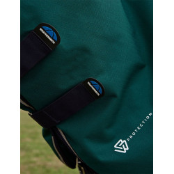 Couverture Weatherbeeta ComFiTec Dynamic Turnout 220g cou détachable Vert forêt / marine
