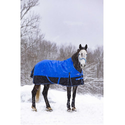 Couverture Equithème Tyrex Aisance 1200D High Neck Bleu roi Couverture Equithème Tyrex Aisance 1200D High Neck Bleu roi