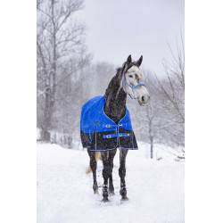 Couverture Equithème Tyrex Aisance 1200D High Neck Bleu roi Couverture Equithème Tyrex Aisance 1200D High Neck Bleu roi