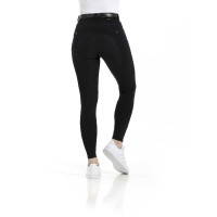 Pantalon Equithème Safir fond silicone Noir / bleu Pantalon Equithème Safir fond silicone Noir / bleu