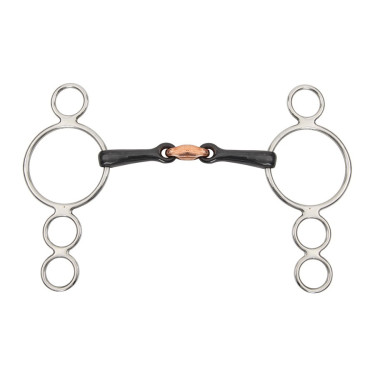 Mors cheval 4 anneaux avec Lozenge - Matériel d'équitation