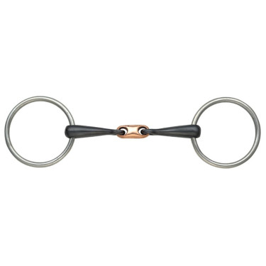 Mors cheval Lozenge cuivre Shires - Matériel d'équitation