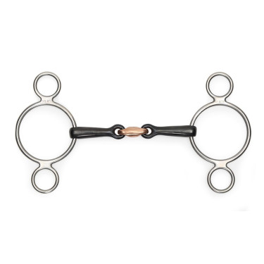 Mors cheval 2 anneaux Shires - Matériel d'équitation
