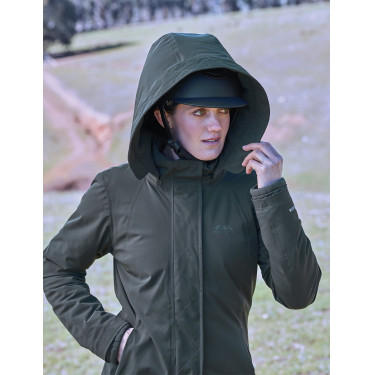 Blouson long Weatherbeeta imperméable femme Vert de minuit