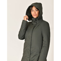 Blouson long Weatherbeeta imperméable femme Vert de minuit