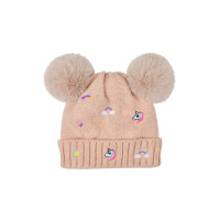 Bonnet Fun Dublin brodé enfant Rose poussiéreux