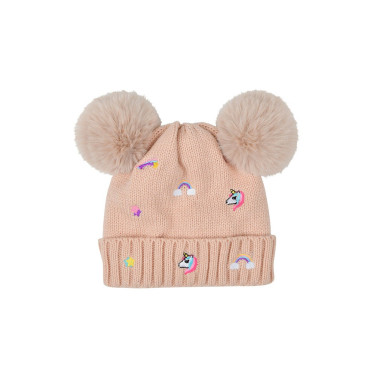 Bonnet Fun Dublin brodé enfant Rose poussiéreux Bonnet Fun Dublin brodé enfant Rose poussiéreux