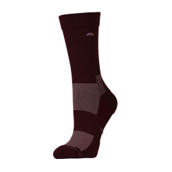 Chaussettes d'équitation Weatherbeeta Performance Crew Mûre / vin mauve Bordeaux