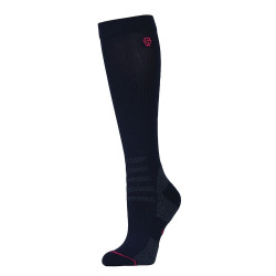 Chaussettes Weatherbeeta Compression jusqu'au genou Marine / rose vif