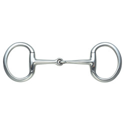 Mors à olives canons fins Shires Acier inoxydable
