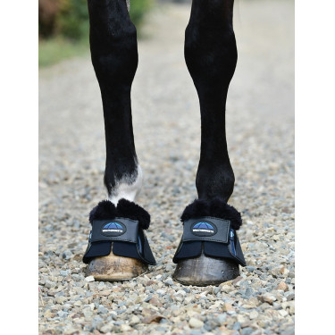 Cloches avec mouton Weatherbeeta Tough-Tec Impact Fleece Trim Noir / noir Cloches avec mouton Weatherbeeta Tough-Tec Impact Fleece Trim Noir / noir