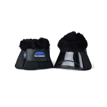 Cloches avec mouton Weatherbeeta Tough-Tec Impact Fleece Trim Noir / noir Cloches avec mouton Weatherbeeta Tough-Tec Impact Fleece Trim Noir / noir