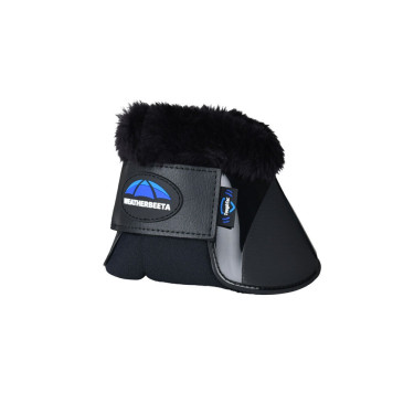 Cloches avec mouton Weatherbeeta Tough-Tec Impact Fleece Trim Noir / noir Cloches avec mouton Weatherbeeta Tough-Tec Impact Fleece Trim Noir / noir