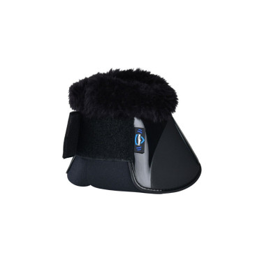 Cloches avec mouton Weatherbeeta Tough-Tec Impact Fleece Trim Noir / noir Cloches avec mouton Weatherbeeta Tough-Tec Impact Fleece Trim Noir / noir
