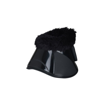Cloches avec mouton Weatherbeeta Tough-Tec Impact Fleece Trim Noir / noir Cloches avec mouton Weatherbeeta Tough-Tec Impact Fleece Trim Noir / noir
