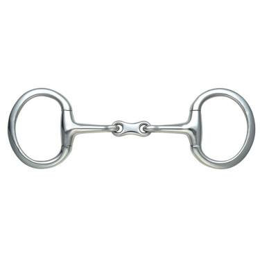 Mors à olives 3 pièces double brisure Shires Acier inoxydable