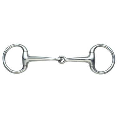 Mors à olives Bradoon Shires petits anneaux Acier inoxydable