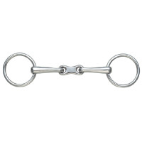Mors Bradoon double brisure Shires Acier inoxydable