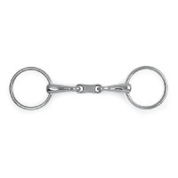 Mors Loose double brisure Ring Shires Acier inoxydable